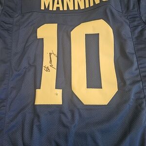 Men's Blue and Yellow Sports Jersey